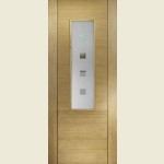 33 x 78 Coruna Glazed Oak Fire Door