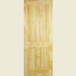 24 x 78 Clear Pine Victorian 4-Panel Door