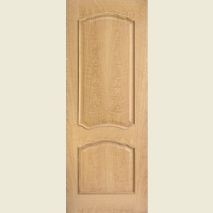 30 X 78 Interior Louis Oak Two Panel Bolection Moulding Door