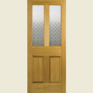 Dundalk Malton Screenprint White Oak Doors