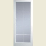 27 x 78 Manhattan 10-Light Clear Glazed Textured Door