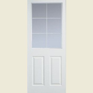 926 x 2040mm Manhattan 6-Light Clear Glazed Smooth Standard Core Door