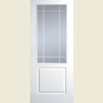 Tetbury Manhattan Half Light Clear Glazed Textured Doors