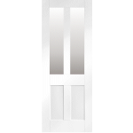 27 x 78 Pattern 44 Shaker Style 2-Light Door Clear Glazed