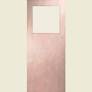 33 x 78 GO Plywood Veneer Clear Wired Glazed Fire Door
