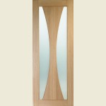 Louth Verona oak Door With Clear Glass