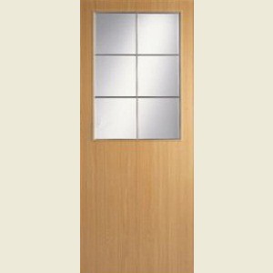 30 X 78 Wood Tone Beech Half Light Door