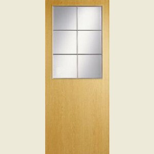  Wood Tone Oak Half Light Doors