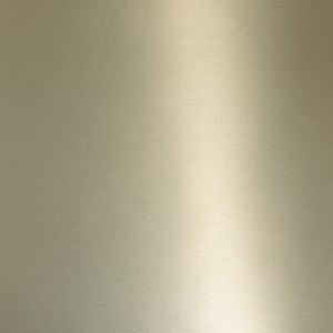 Alu Brushed Goldtone Laminate Sample