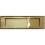 253mm Georgian Letterplate Polished Brass