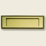 247mm x 74mm Georgian Letter Plate Polished Brass