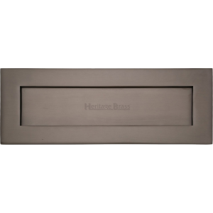 356 x 127mm Letter Box Cover Plate Matt Bronze