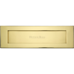 406mm x 127mm Letter Box Cover Plate Polished Brass