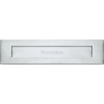 330mm x 80mm Letter Box Cover Plate Satin Chrome