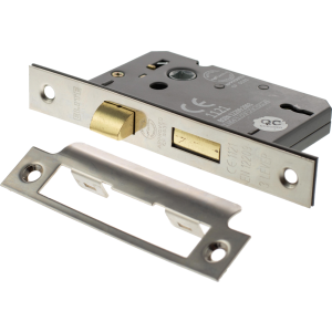 78mm FD60 3-Lever Mortice Sashlock Satin Nickel