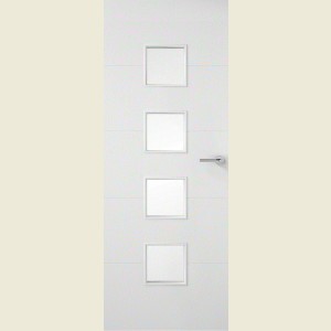 Hitchin Horizontal Premium Four Line Four Light Clear Glazed Door