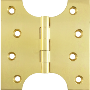 102mm x  52 x 102 x 4mm Parliament Hinge Polished Brass