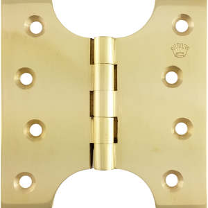 102 x  50 x 101 x 4mm Parliament Hinge Polished Brass