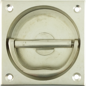 73mm Flush Pull And Turn Handle Satin Nickel