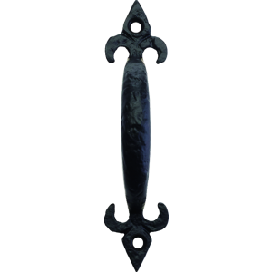 5 Inch Black Antique Fleur De Lys Pull Handle 5 Inch Black Antique Fleur De Lys Pull Handle