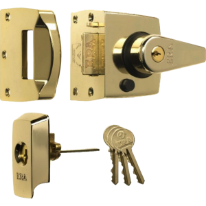 40mm BS Polished Brass High Security Nightlatch