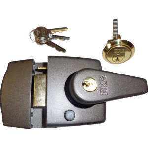 40mm Grey Double Locking Nightlatch