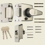 40mm BS Satin Chrome High Security Nightlatch