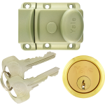 Yale 706 Traditional Nightlatch Brass Cylinder