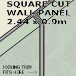 Pearl Grey Square Edge Panel 900mm
