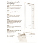 102mm Spring Hinge Polished Brass