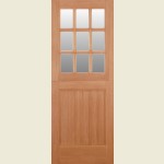 30 x 78 9-Pane Clear Glazed Hardwood Stable Door