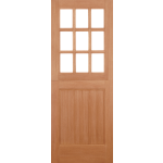 33 x 78 9-Pane Unglazed Hardwood Stable Door