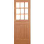 30 x 78 9-Pane Unglazed Hardwood Stable Door