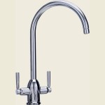 Dante Two Lever Brushed Nickel Tap