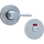 53mm Easy Turn and Release Bathroom Indicator Thumbturn Satin Aluminium