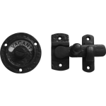 68mm Round Indicator Latch Bolt Black Antique