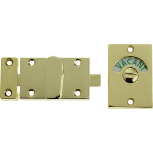 Diecast Bathroom Indicator Bolt PVD Brass