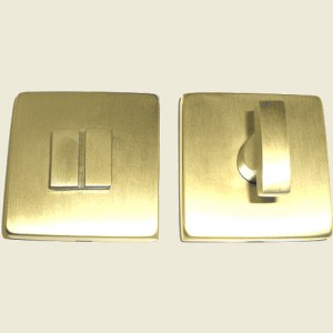 Square Thumbturn and Release Polished Brass