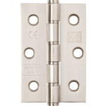 3 Inch Washered Hinge Satin Stainless Steel