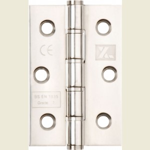 3 Inch Washered Hinge Polished Stainless Steel