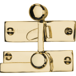 Low Profile Sash Window Quadrant Latch Fastener Polished Brass