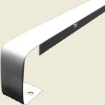 3mm Radius 40 x 900mm Worktop Straight Butt Joint Satin Silver