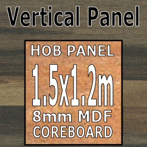 Ebony Stripwood Hob Panel 1500mm
